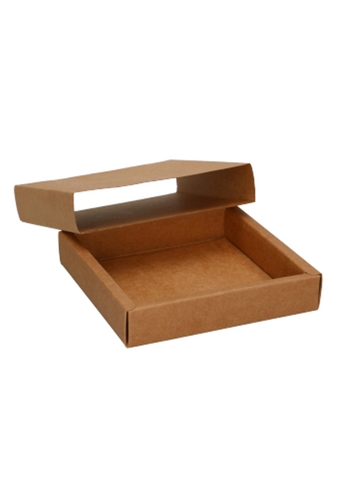 Schuifdoosje Jakarta Kraft Digitaal Bedrukt 12.5x12.5x2.8cm 10stuks