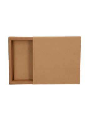Schuifdoosje Jakarta Kraft Digitaal Bedrukt 12.5x12.5x2.8cm 10stuks