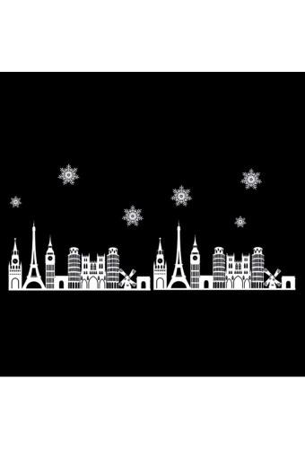 Senza Raam Sticker Stad 54x72x0.1cm 1stuks