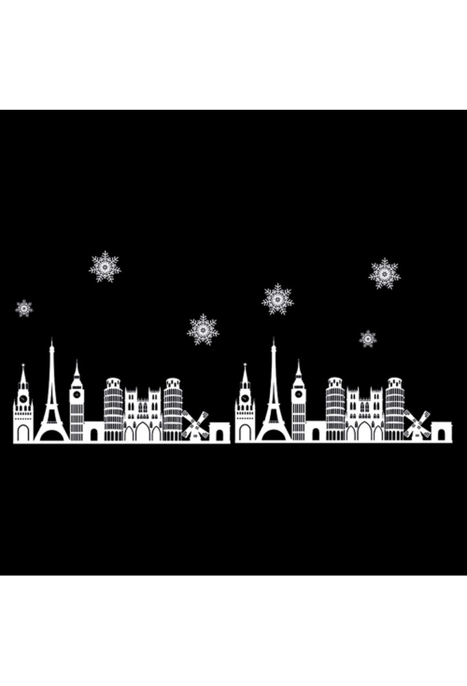 Senza Raam Sticker Stad 54x72x0.1cm 1stuks