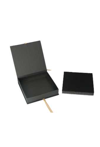 Sieradendoosjes Californie Zwart & Lint 14x14x3cm 9stuks
