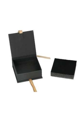Sieradendoosjes Californie Zwart & Lint 7.2x7.2x3.5cm 20stuks