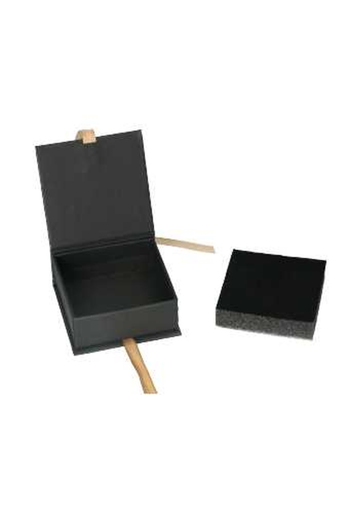 Sieradendoosjes Californie Zwart & Lint 7.2x7.2x3.5cm 20stuks