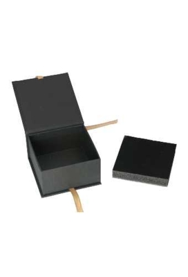 Sieradendoosjes Californie Zwart & Lint 9.2x9.2x5cm 20stuks