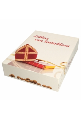 Sintdoos Boterletterdoos Lekker van Sinterklaas 28x21x6cm 100stuks