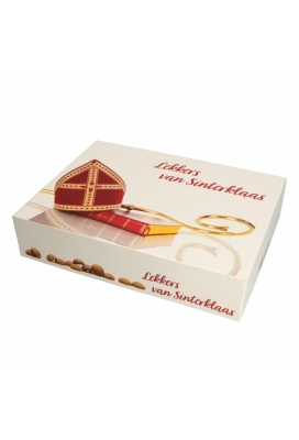 Sintdoos Boterletterdoos Lekker van Sinterklaas 28x21x6cm 100stuks