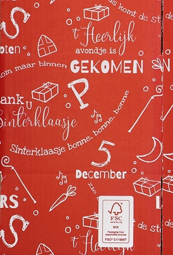 Sintgeschenkdoos Sint & Piet 31x20x14cm 15stuks