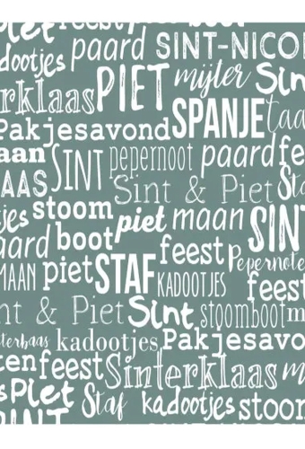 Sintpapier Trendy Sint Handlettering Stone 70cm x 125meter