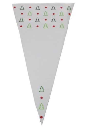 Snoepzak & Puntzak Kerstmis Met Opdruk 18x37cm 250stuks