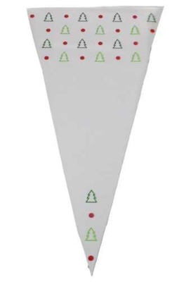 Snoepzak & Puntzak Kerstmis Met Opdruk 18x37cm 250stuks