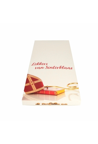 Speculaaspopdozen Lekker van Sinterklaas 1 pond 22x2.7x50cm 100stuks