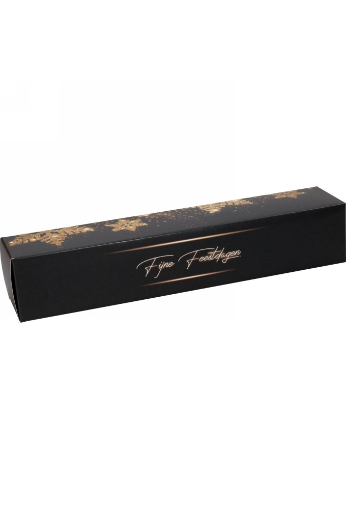 Staafkoker Fijne Feestdagen Glitter 32x6x6cm 100stuks OP IS OP