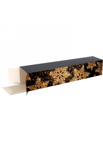 Staafkoker Fijne Feestdagen Glitter 32x6x6cm 100stuks OP IS OP