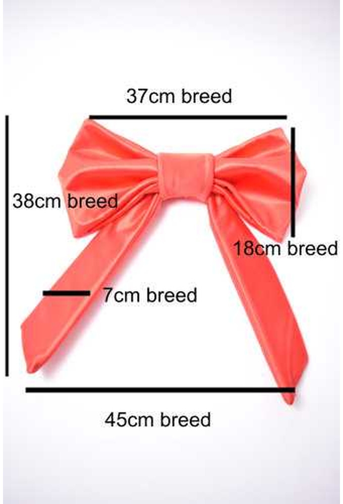 Stoffen Dubbele Strik Verona Wit Met 4 Lussen 37x38cm
