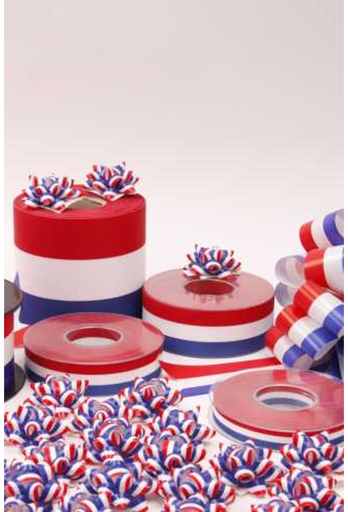 Strik Nederland Rood.Wit.Blauw Doorsnee 15cm lint 5cm 1stuks