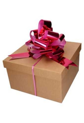 Strik Pink Metallic Doorsnee 27cm lint 6.8cm 1stuks