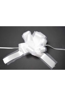 Strik Wit & Tule Doorsnee 15cm Krullint 3cm & Tule 5cm