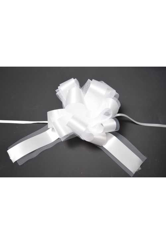 Strik Wit & Tule Doorsnee 15cm Krullint 3cm & Tule 5cm