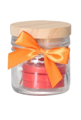 Strikje 100 Procent Recycled Pet Oranje & Lint 6x5cm 250stuks
