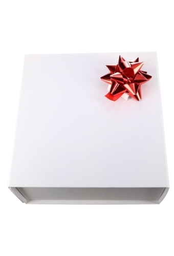 Strikje Bows R65mm 14mm Lint Metallic Rood Met Plakker 100stuks