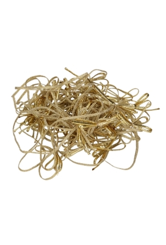 Strikje Draad Metallic Goud Met Elastiek 6x3.5cm 100stuks
