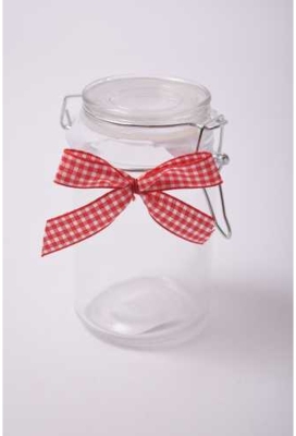 Strikje Ruit Rood Lint Met Elastiek 10cm 7x6cm 100stuks
