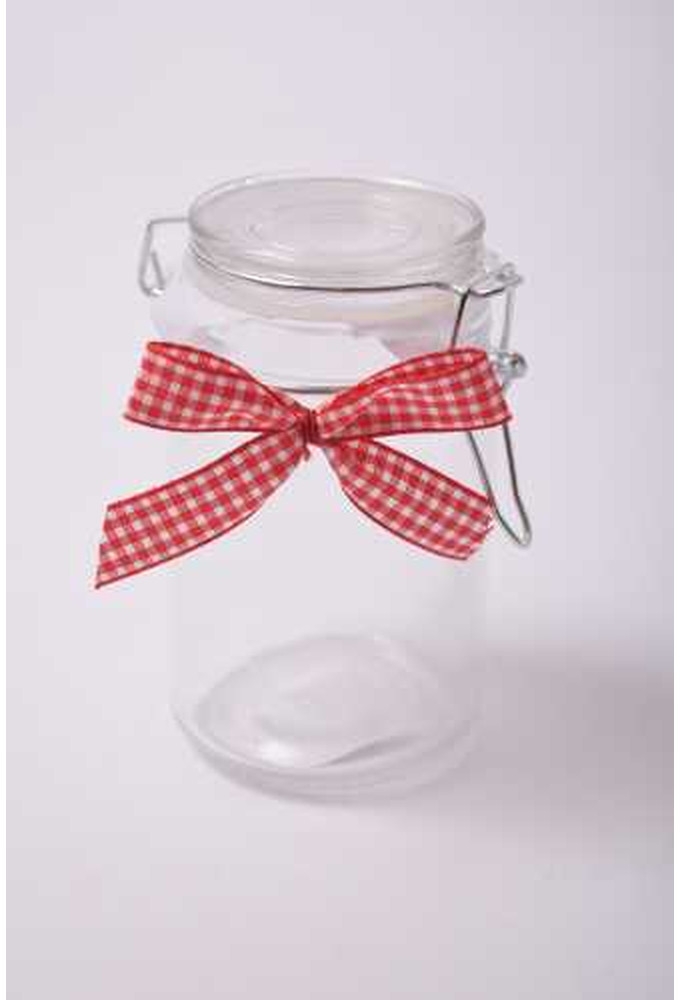 Strikje Ruit Rood Lint Met Elastiek 10cm 7x6cm 100stuks