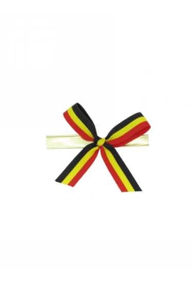 Strikje Satijn Belgie Met Clip 4.5x4.5cm 300stuks