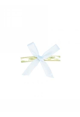 Strikje Satijn Blauw Met Clip 4.5x4.5cm 300stuks