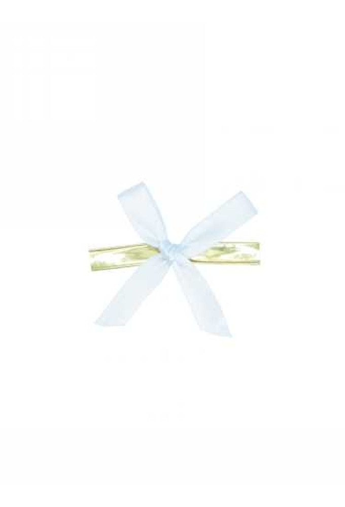 Strikje Satijn Blauw Met Clip 4.5x4.5cm 300stuks