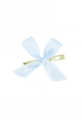 Strikje Satijn Blauw Met Clip 6x6cm 250stuks