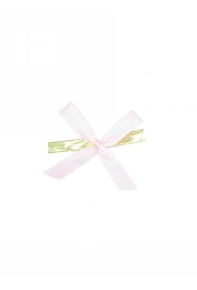 Strikje Satijn Roze Met Clip 4.5x4.5cm 300stuks