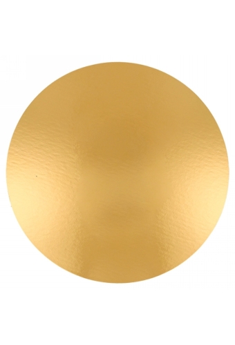 Taarten Kartonnen Bodem Zwart Glossy & Goud Metallic 28cm 100stuks