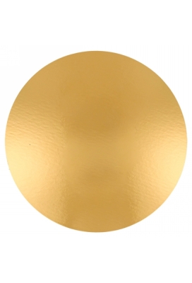 Taarten Kartonnen Bodem Zwart Glossy & Goud Metallic 28cm 100stuks