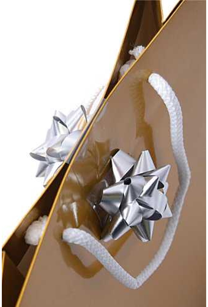 Tassensluiter 2x Mini Bows R50mm Metallic Mat Zilver 50stuks