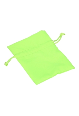 Textiel Kadozakjes Saccetto Neon Groen Met Koord 9x12cm 10stuks
