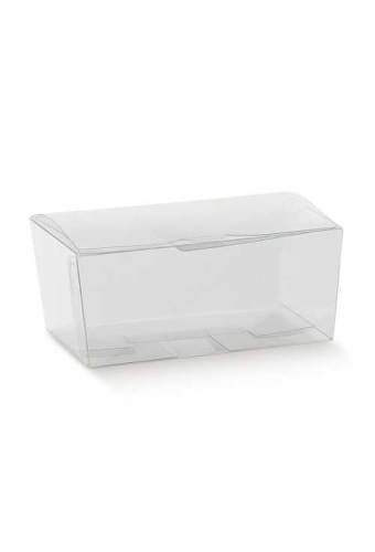 Transparant Bonbondoosje Plastic 11.5x7.5x6cm 250 gram 10stuks