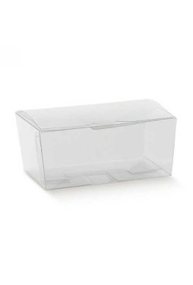 Transparant Bonbondoosje Plastic 12.5x8x6.5cm 500 gram 10stuks