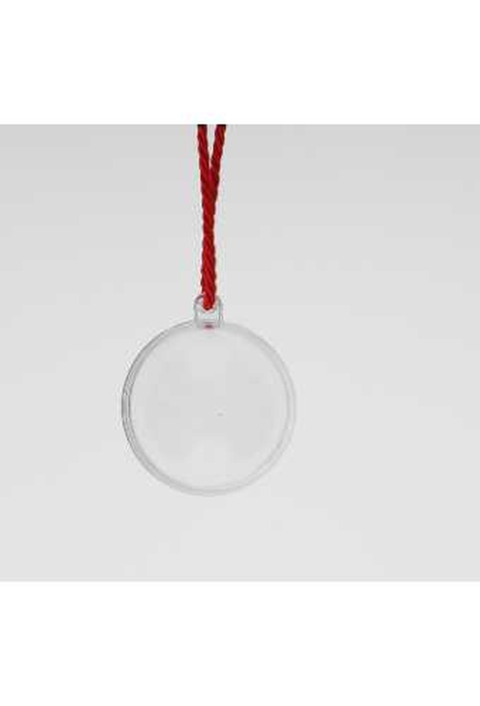 Transparant Figuur Bal 5cm 2 Delig 12stuks OP IS OP