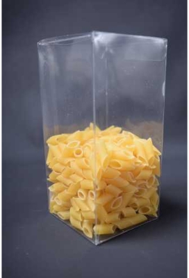 Transparant Kadodoosje Rechthoekig PET 7x7x14cm.10stuks