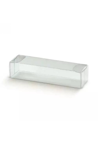 Transparant Kadodoosje Rechthoekig Plastic 9x3x2cm.10stuks