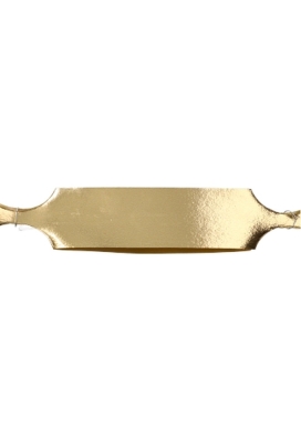 Trek Strikken Metallic Goud Doorsnee 120mm met een lint 30mm 30stuks