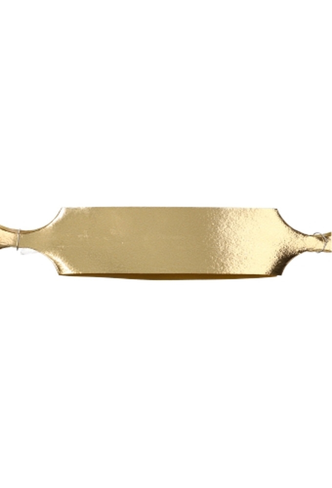 Trek Strikken Metallic Goud Doorsnee 120mm met een lint 30mm 30stuks