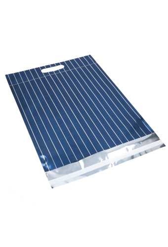 Verzend Enveloppen Folie Titan Blauw & Plakstrip 35x47+6cm A3 50stuks