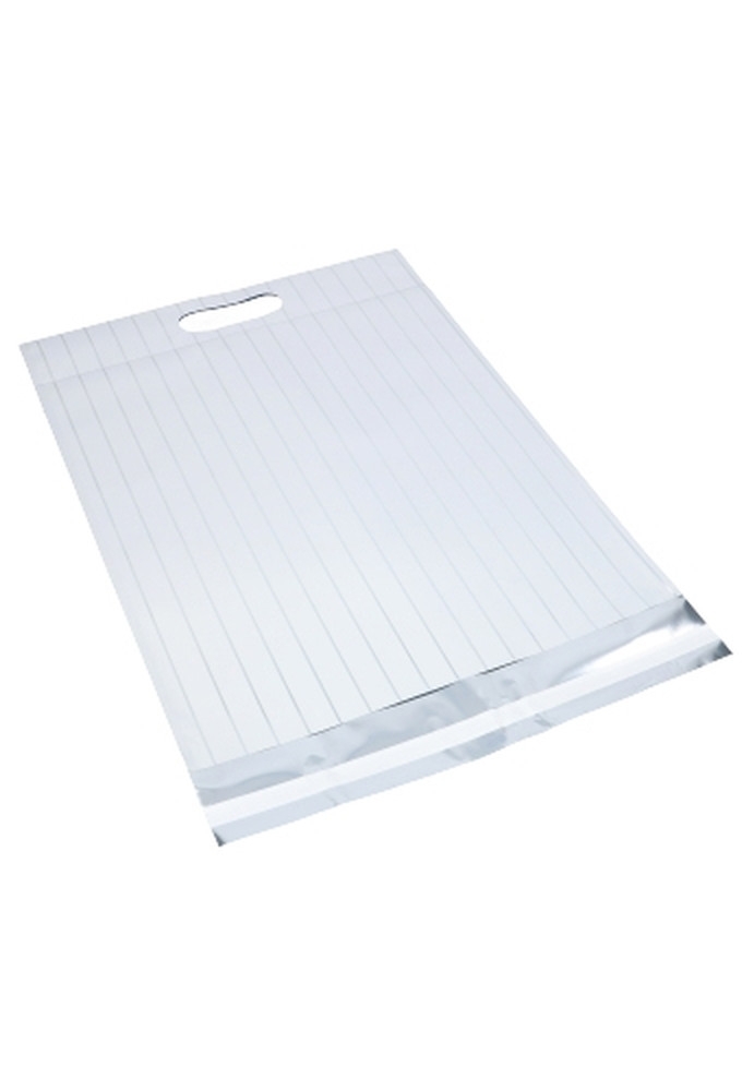 Verzend Enveloppen Folie Titan Wit & Plakstrip 35x47+6cm A3 50stuks