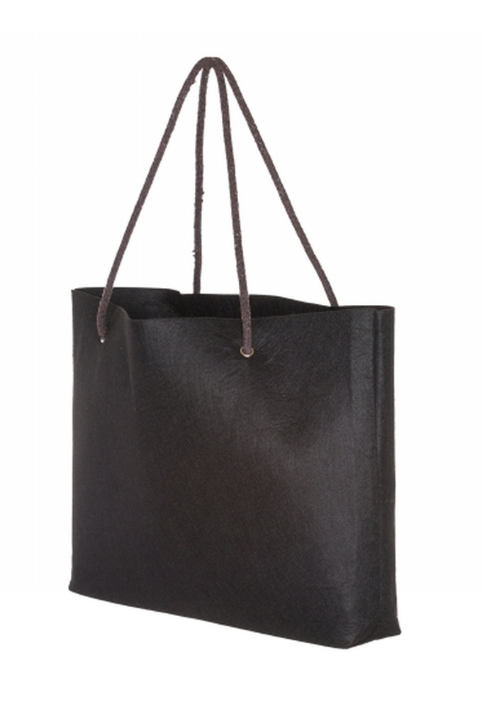 Vilten Draagtassen Zwart Met Hengsel 47x33x8cm 220 gram 75stuks