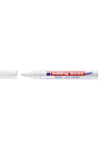 Viltstift edding 8050 Permanent rond 2-4mm wit