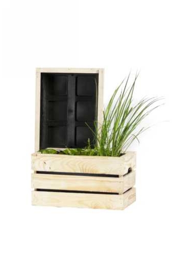 Waterkist Naturel Grenen 30x39x23cm 12stuks