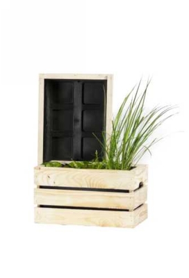 Waterkist Naturel Grenen 30x39x23cm 12stuks