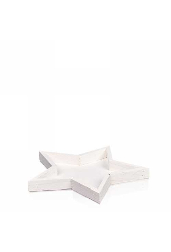 Wijn Ster Plateau Wit 1 Fles 24x24x2cm 10stuks